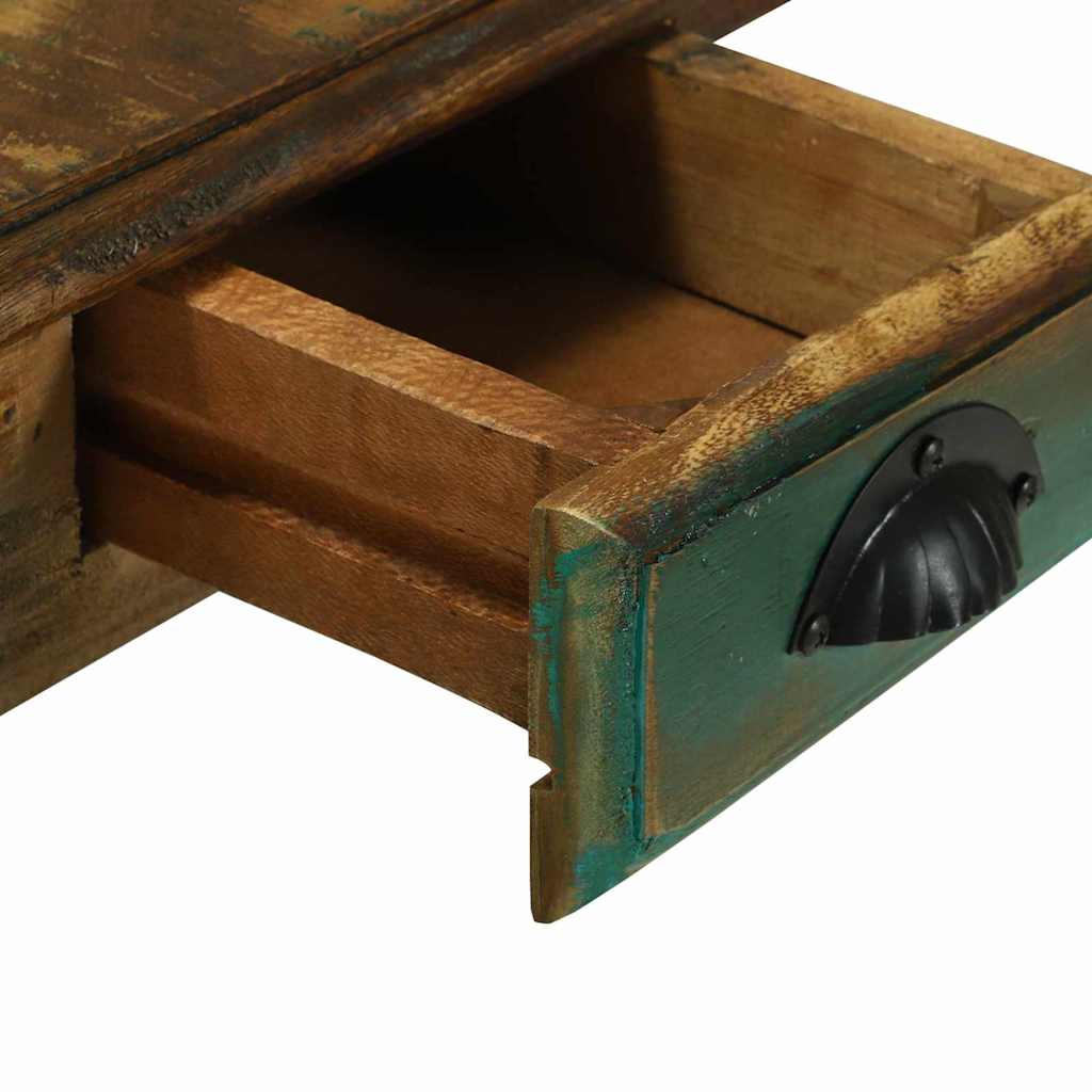 Schreibtisch Braun 112 x 55 x 76 cm Massivholz Altholz