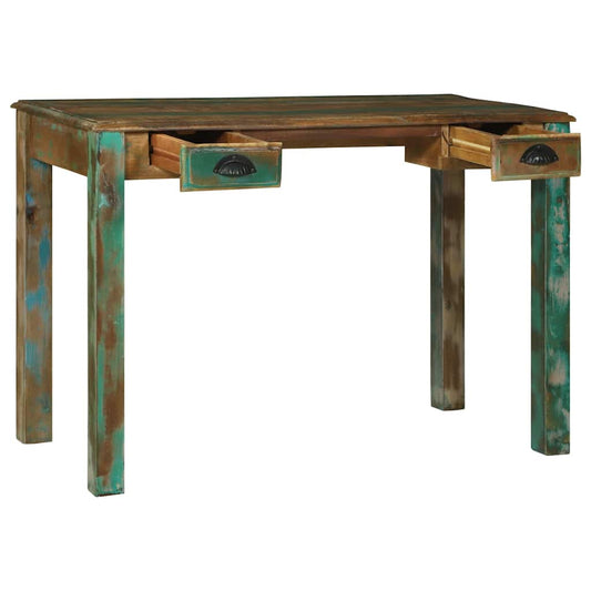 Schreibtisch Braun 112 x 55 x 76 cm Massivholz Altholz