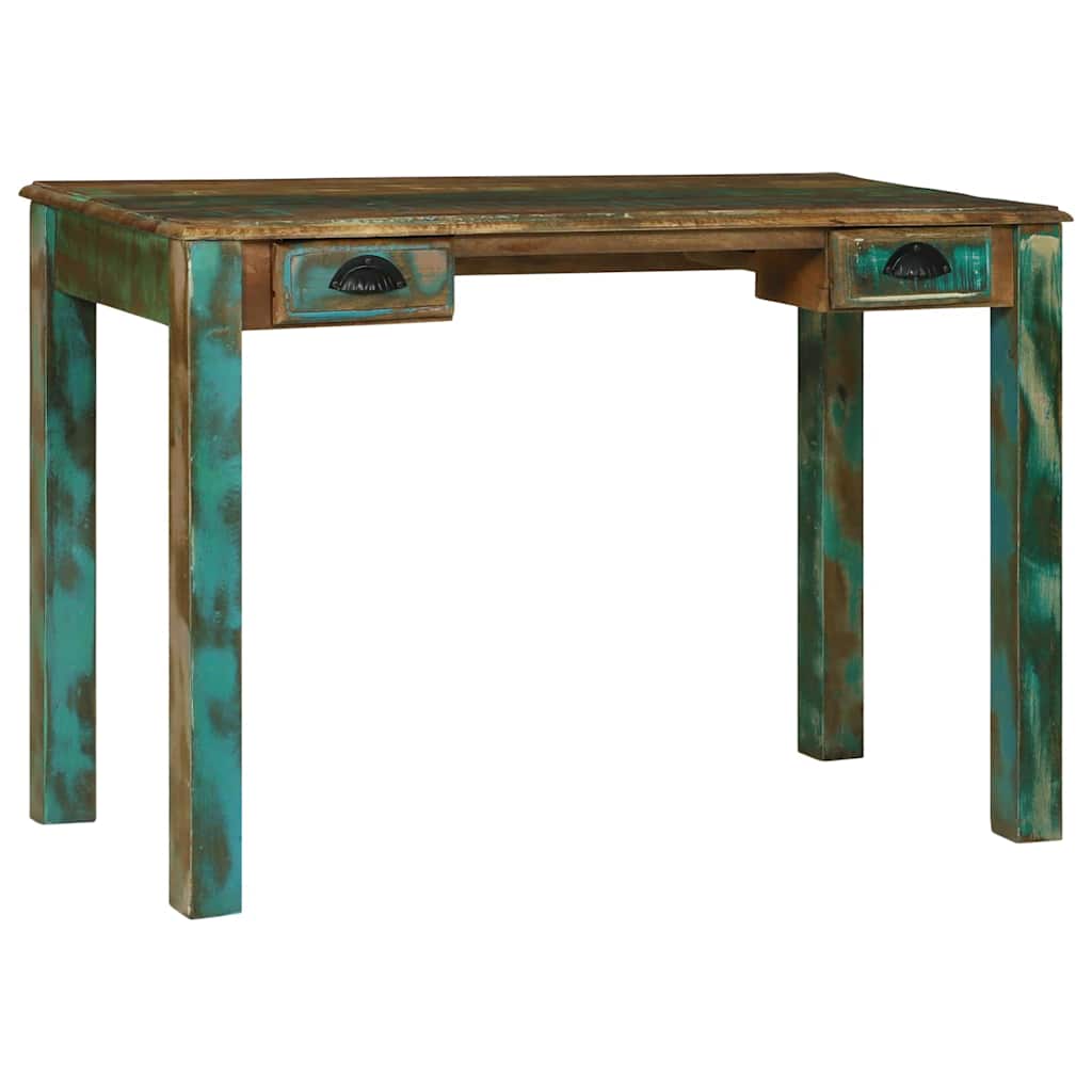 Schreibtisch Braun 112 x 55 x 76 cm Massivholz Altholz