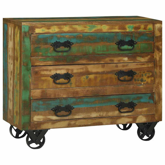 Sideboard Braun 80 x 30 x 65 cm Massivholz Altholz