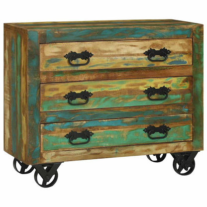 Sideboard Braun 80 x 30 x 65 cm Massivholz Altholz