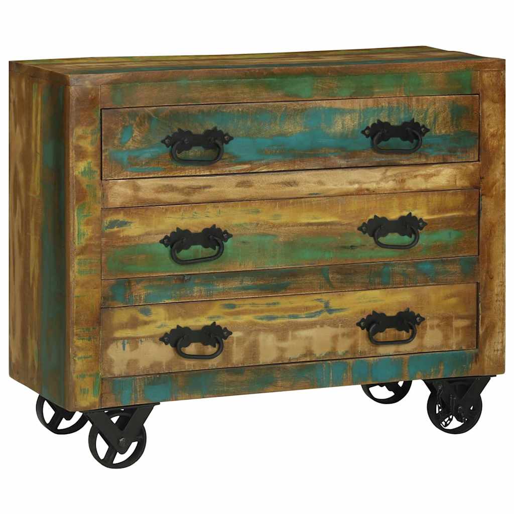 Sideboard Braun 80 x 30 x 65 cm Massivholz Altholz