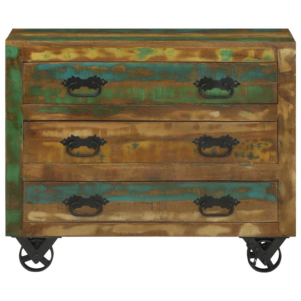Sideboard Braun 80 x 30 x 65 cm Massivholz Altholz