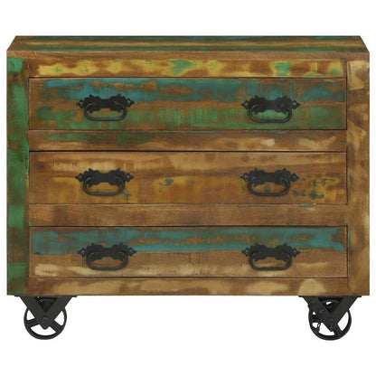 Sideboard Braun 80 x 30 x 65 cm Massivholz Altholz