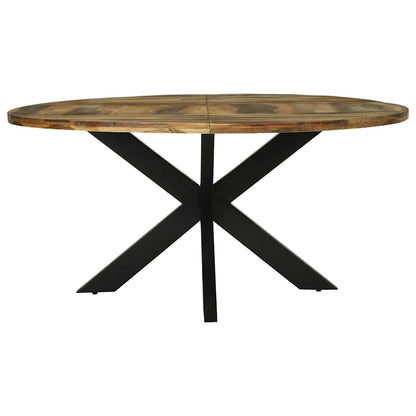 Runder Esstisch Ø160x76 cm aus Massivholz Akazie