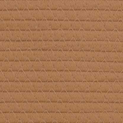 Aufbewahrungskörbe 2 Stk. Braun und Weiß Ø24x18 cm Baumwolle