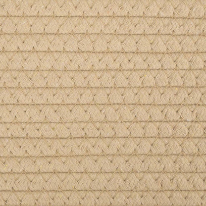 Aufbewahrungskörbe 2 Stk. Beige und Weiß Ø28x28 cm Baumwolle