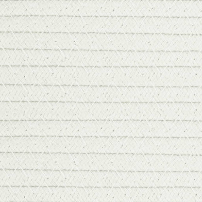 Wäschekorb Beige und Weiß Ø55x36 cm Baumwolle