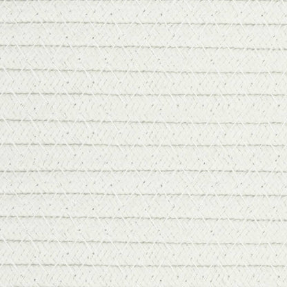 Aufbewahrungskorb Braun und Weiß Ø38x46 cm Baumwolle