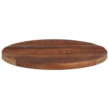 Tischplatte Ø 40x2,5 cm Rund Altholz Massiv