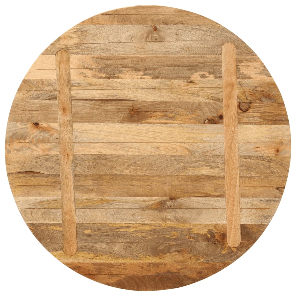 Tischplatte Ø 70x2,5 cm Rund Massivholz Mango