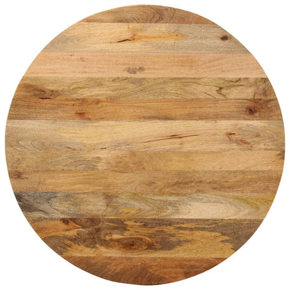 Tischplatte Ø 90x2,5 cm Rund Massivholz Mango