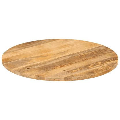 Tischplatte Ø 90x3,8 cm Rund Massivholz Mango