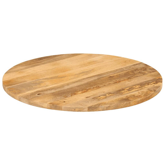 Tischplatte Ø 90x3,8 cm Rund Massivholz Mango