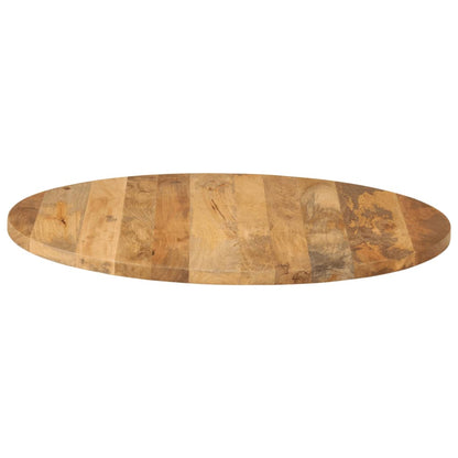 Tischplatte Ø 90x3,8 cm Rund Massivholz Mango