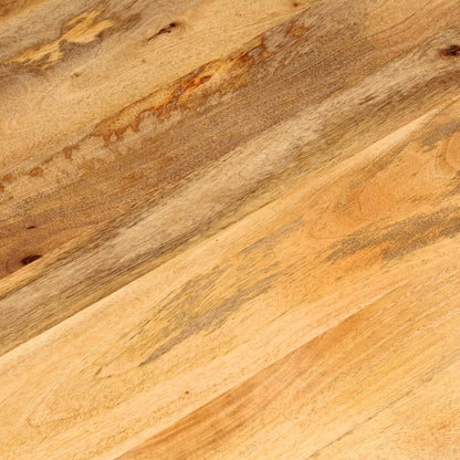 Tischplatte Ø 90x3,8 cm Rund Massivholz Mango