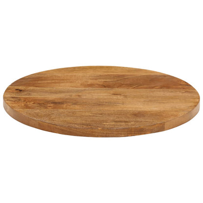 Tischplatte Ø 40x3,8 cm Rund Massivholz Mango