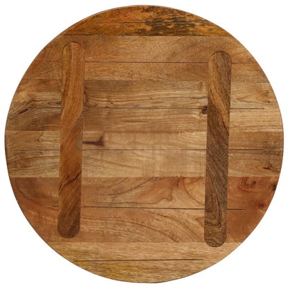 Tischplatte Ø 50x2,5 cm Rund Massivholz Mango