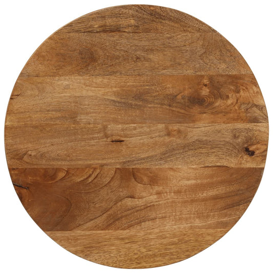 Tischplatte Ø 50x3,8 cm Rund Massivholz Mango