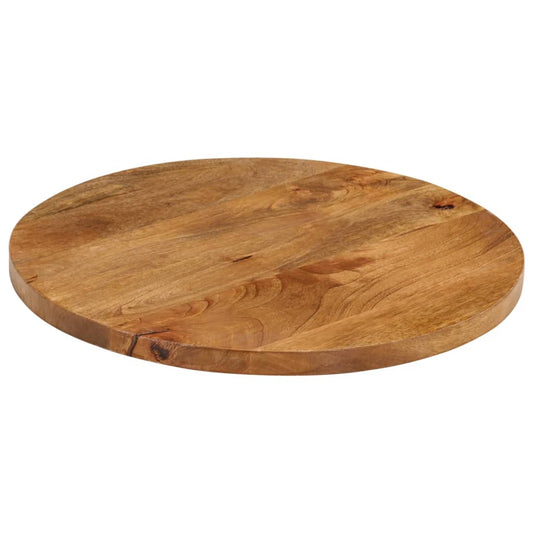 Tischplatte Ø 60x2,5 cm Rund Massivholz Mango