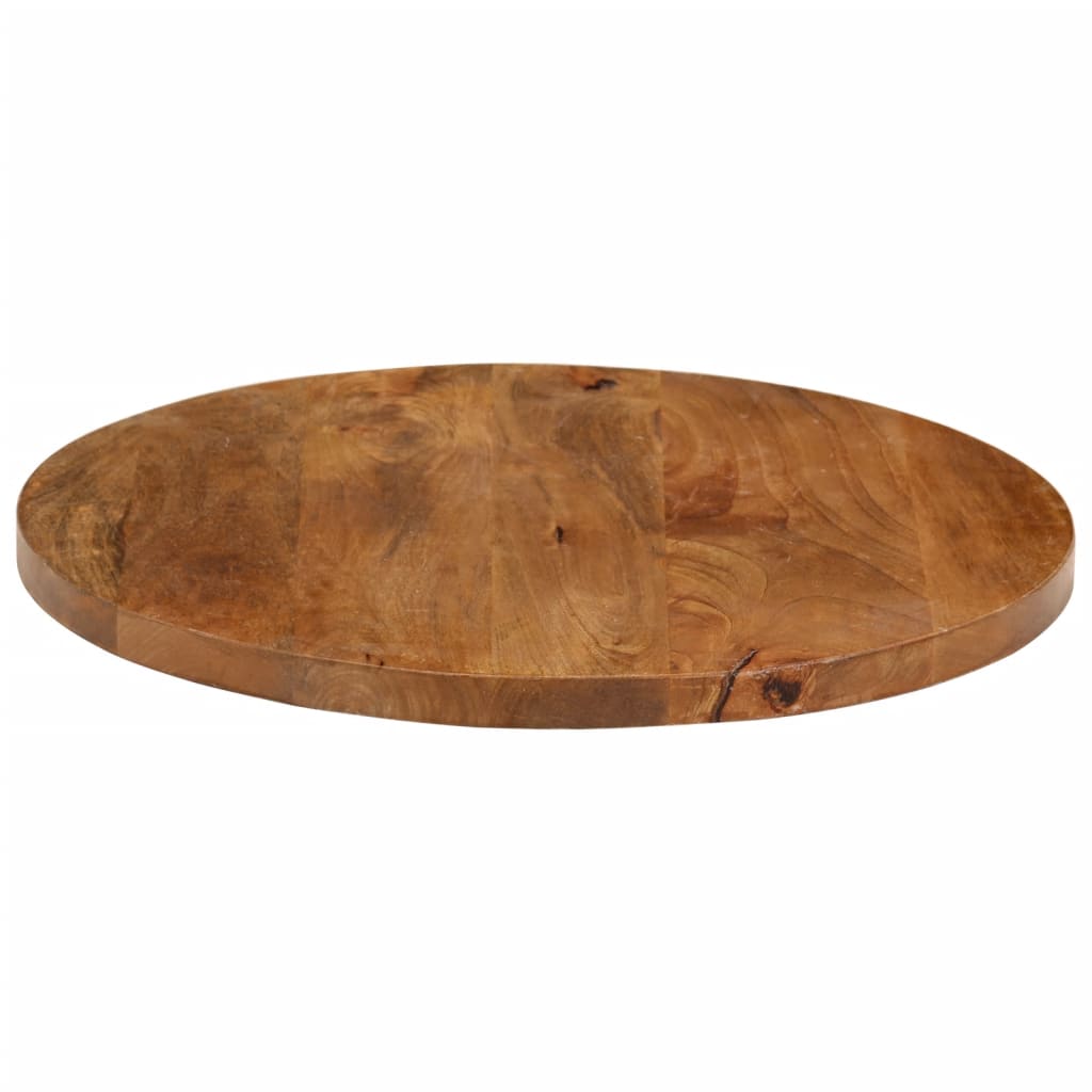 Tischplatte Ø 60x2,5 cm Rund Massivholz Mango