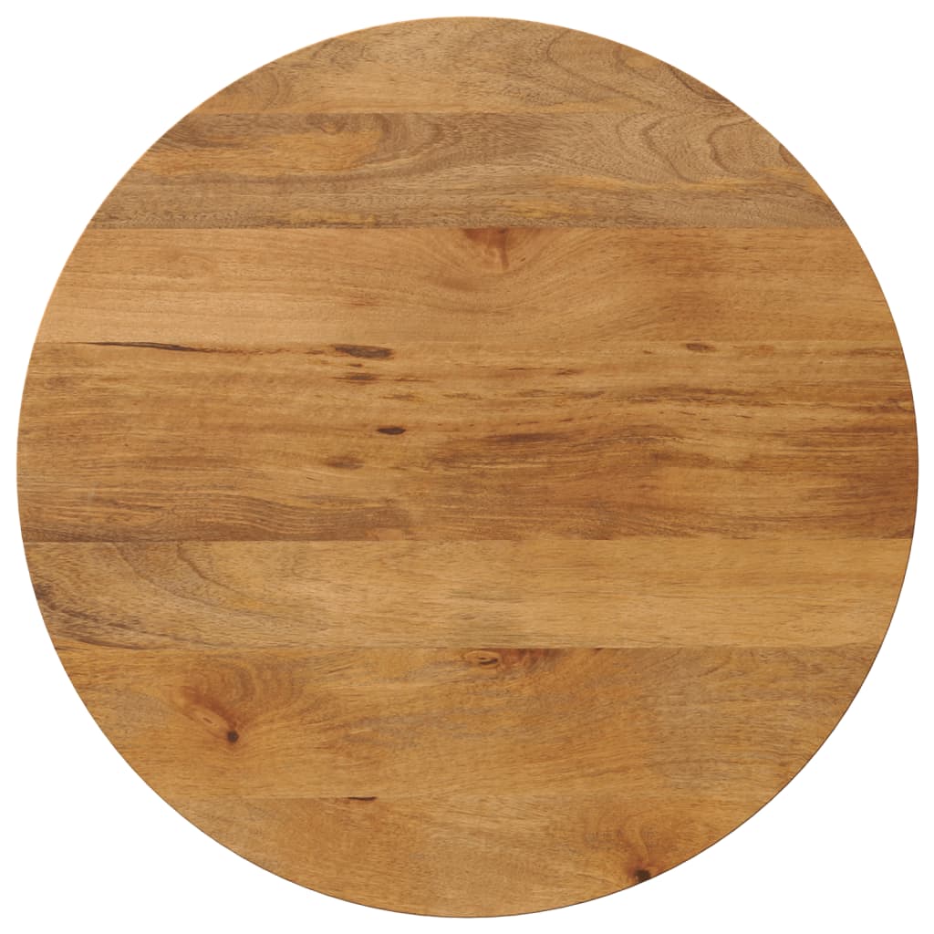 Tischplatte Ø 90x2,5 cm Rund Massivholz Mango
