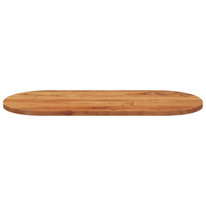 Tischplatte 90x40x2,5 cm Oval Massivholz Akazie