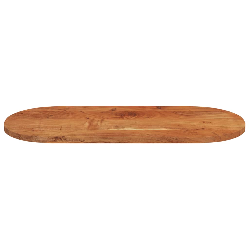 Tischplatte 100x50x2,5 cm Oval Massivholz Akazie