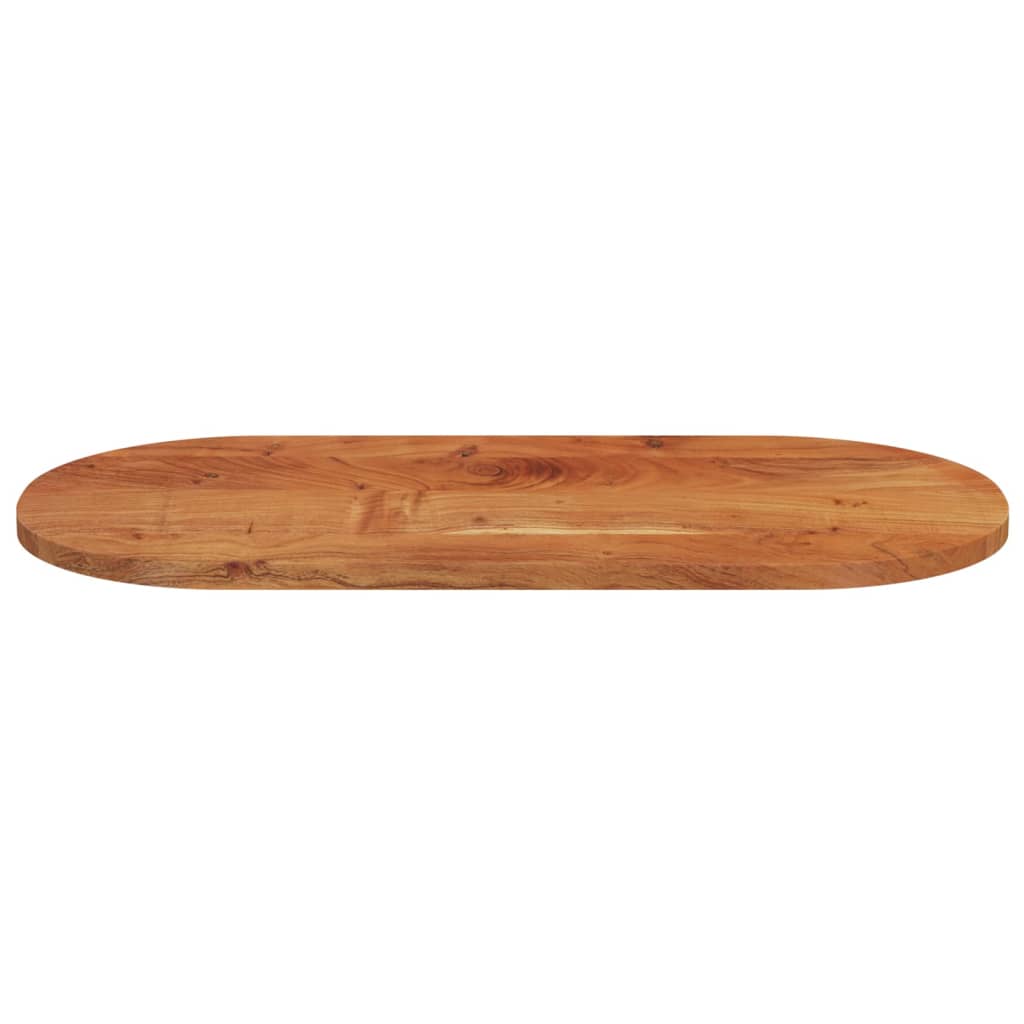Tischplatte 120x60x2,5 cm Oval Massivholz Akazie