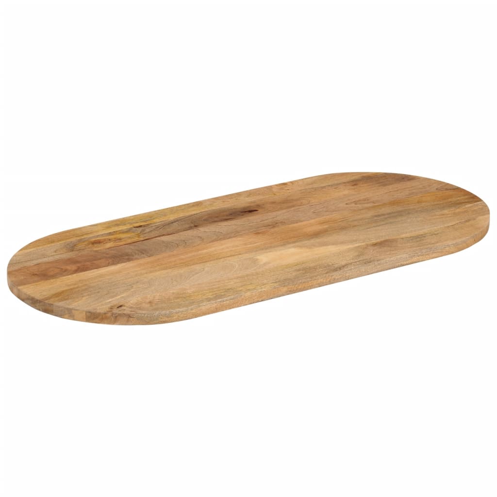 Tischplatte 120x60x2,5 cm Oval Massivholz Mango