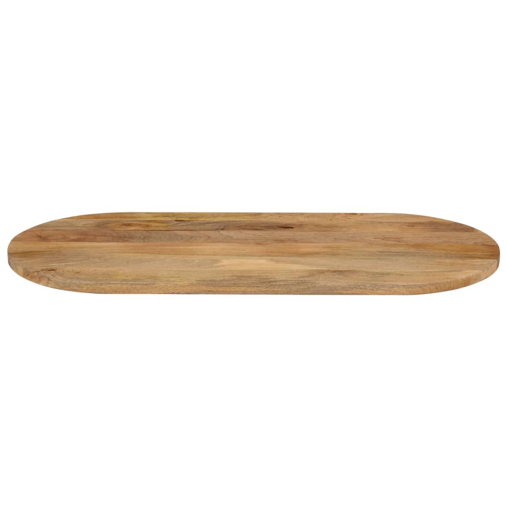 Tischplatte 120x50x3,8 cm Oval Massivholz Mango