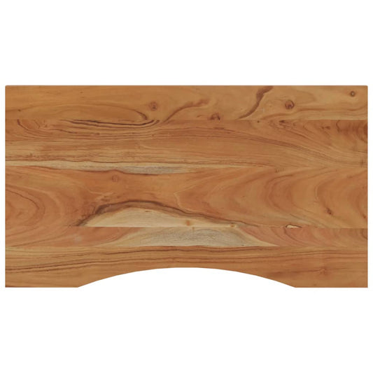 Schreibtischplatte 80x50x2,5 cm Rechteckig Massivholz Akazie