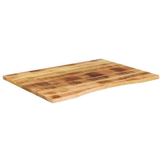 Schreibtischplatte mit Aussparung 110x80x2,5cm Massivholz Mango