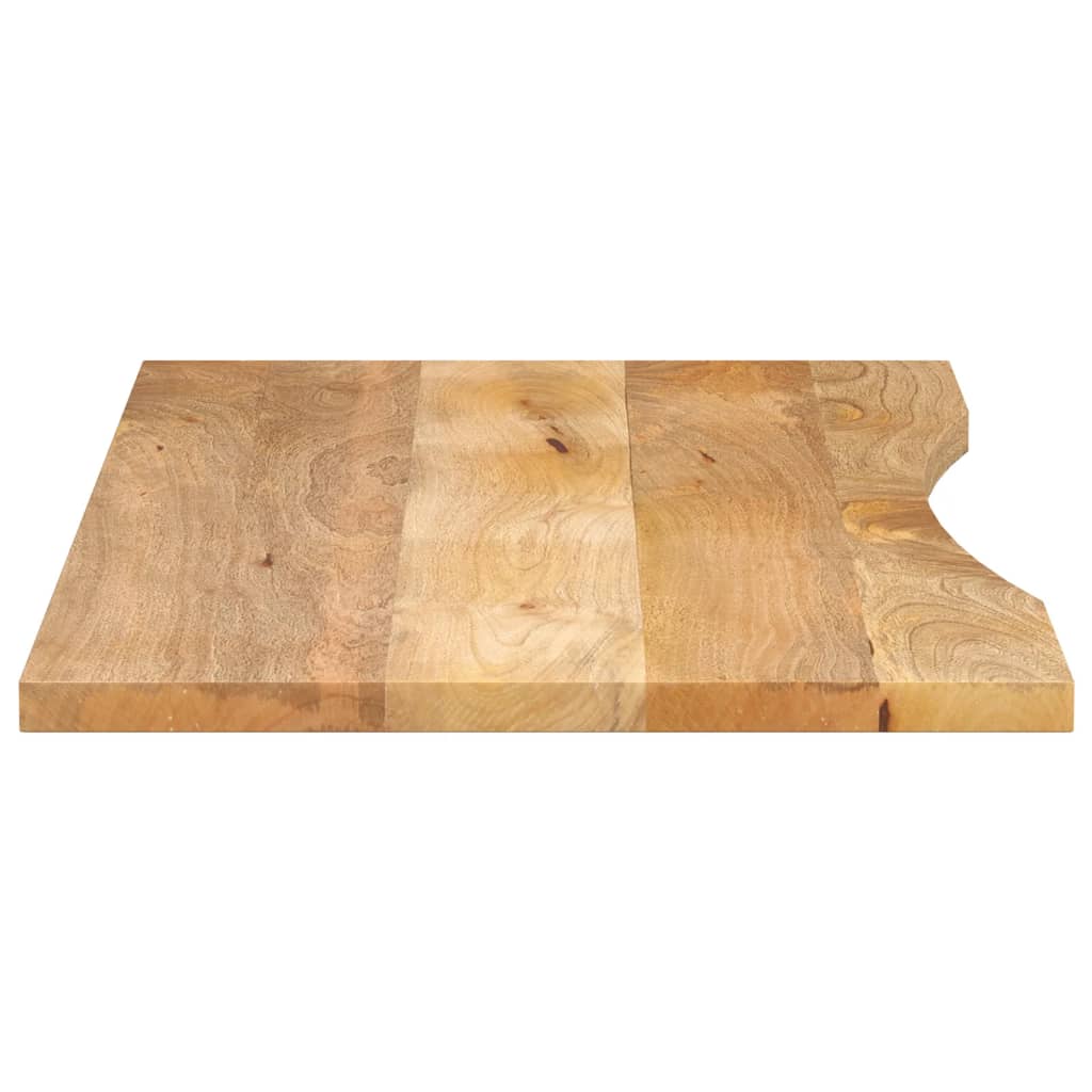 Schreibtischplatte mit Aussparung 110x60x2,5cm Massivholz Mango