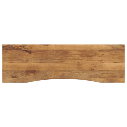 Schreibtischplatte mit Aussparung 160x50x2,5cm Massivholz Mango