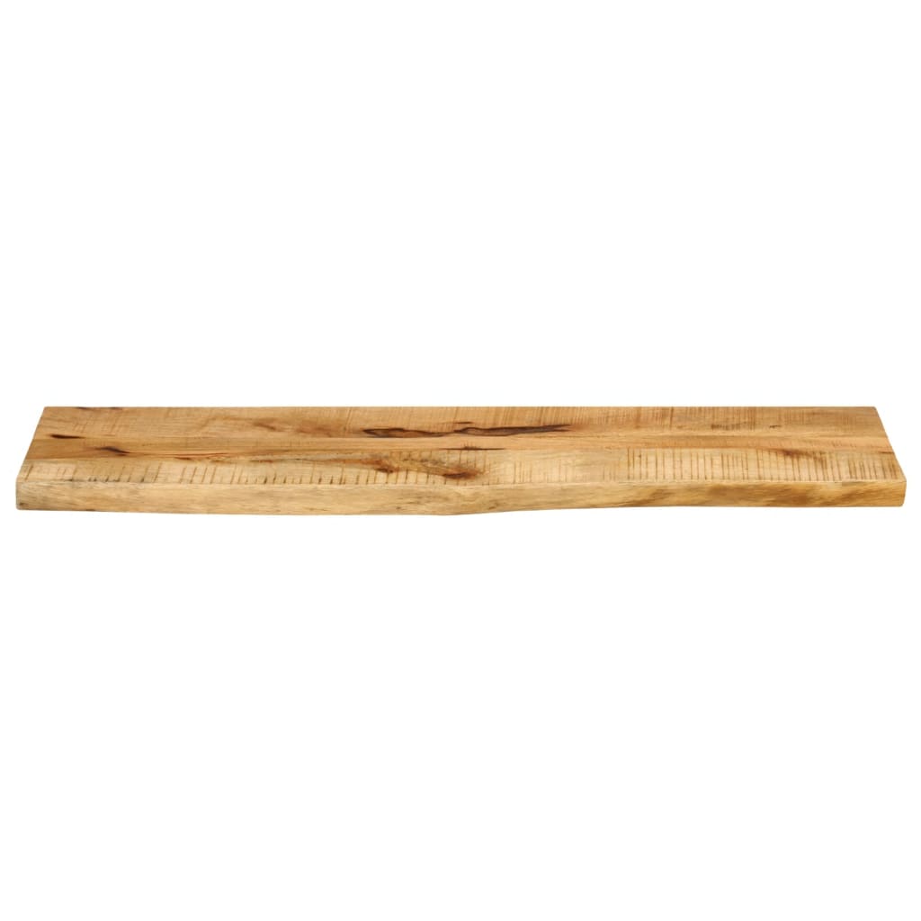 Tischplatte 110x40x3,8 cm Baumkante Massivholz Raues Mangoholz