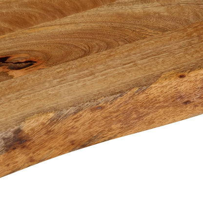 Tischplatte mit Baumkante 50x20x2,5 cm Massivholz Mango