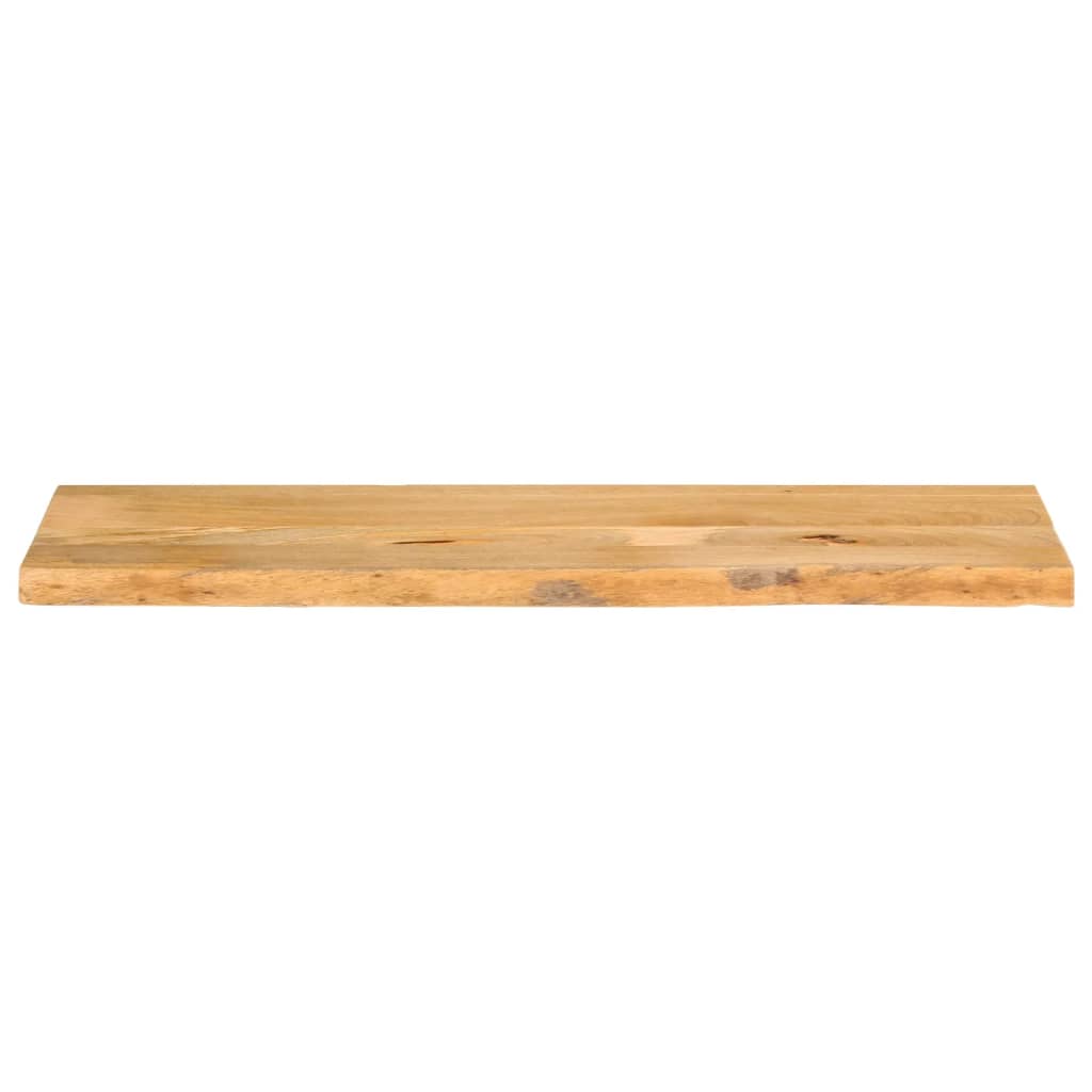 Tischplatte mit Baumkante 140x20x2,5 cm Massivholz Mango