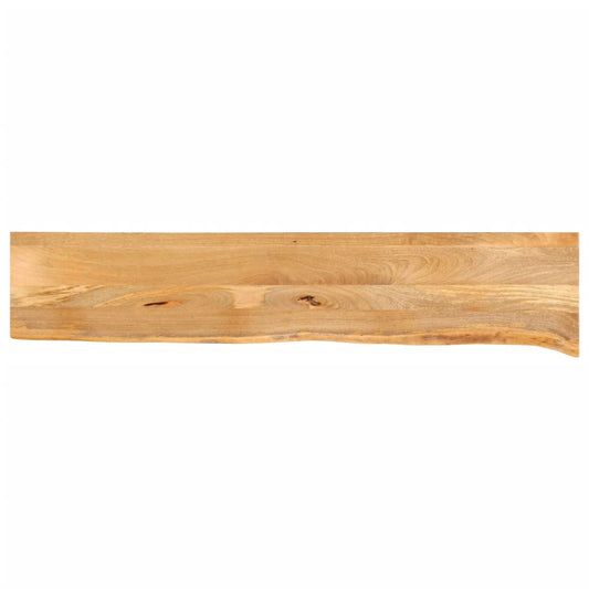 Tischplatte mit Baumkante 180x30x2,5 cm Massivholz Mango