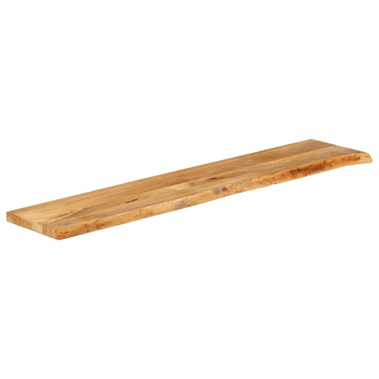 Tischplatte mit Baumkante 180x30x2,5 cm Massivholz Mango