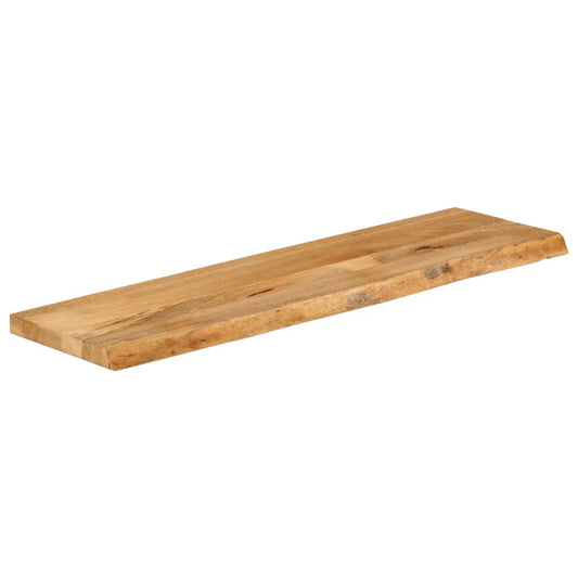Tischplatte mit Baumkante 120x40x2,5 cm Massivholz Mango
