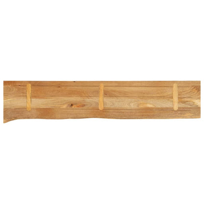 Tischplatte mit Baumkante 160x40x2,5 cm Massivholz Mango