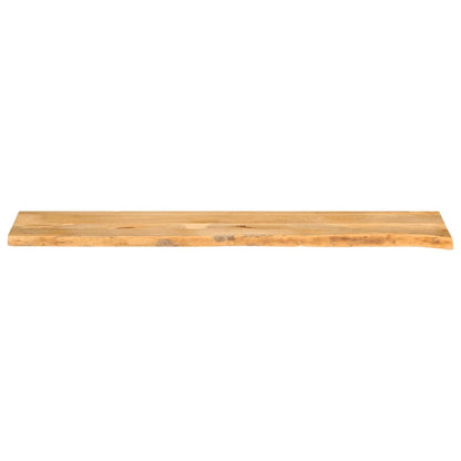 Tischplatte mit Baumkante 180x40x2,5 cm Massivholz Mango