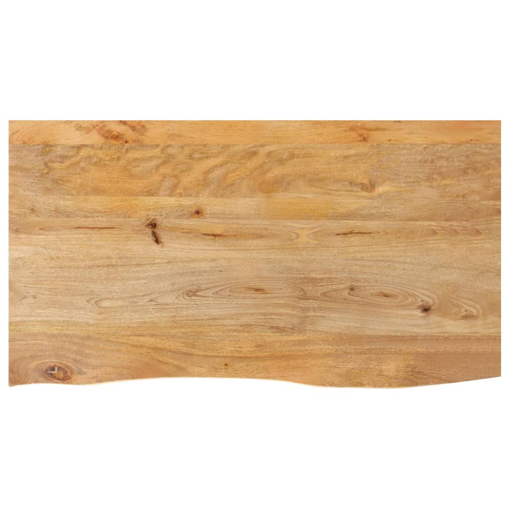 Tischplatte mit Baumkante 120x60x2,5 cm Massivholz Mango