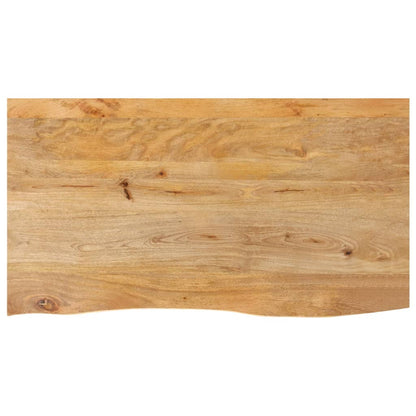 Tischplatte mit Baumkante 120x60x2,5 cm Massivholz Mango