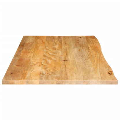 Tischplatte mit Baumkante 120x60x2,5 cm Massivholz Mango