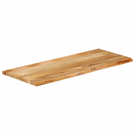 Tischplatte mit Baumkante 140x60x2,5 cm Massivholz Mango
