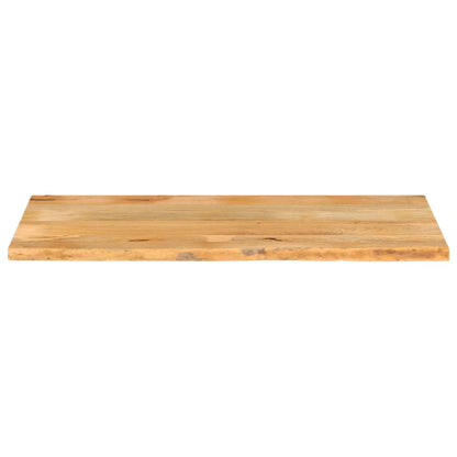 Tischplatte mit Baumkante 140x60x2,5 cm Massivholz Mango