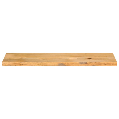 Tischplatte mit Baumkante 120x20x3,8 cm Massivholz Mango