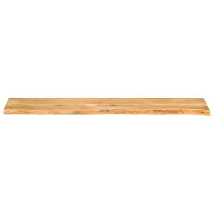 Tischplatte mit Baumkante 160x30x3,8 cm Massivholz Mango